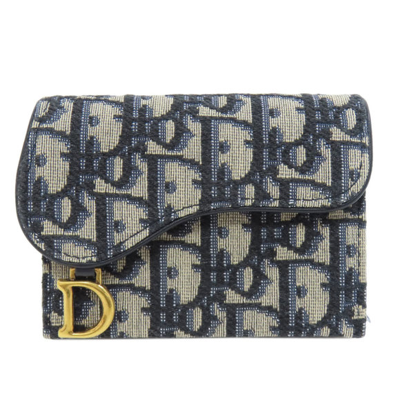 DIOR Navy Card Holder - Picture 1 of 11